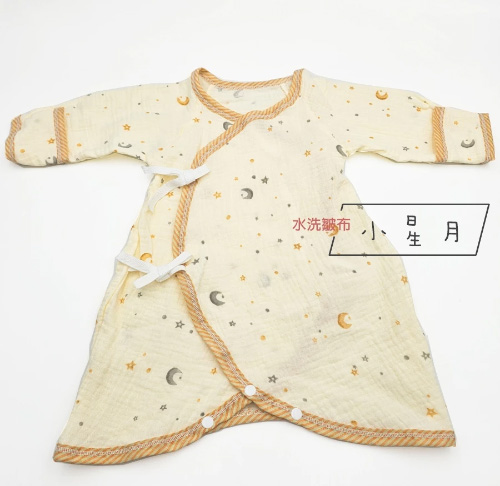 護手型純棉紗布蝴蝶衣-水洗皺布款