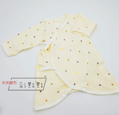 護手型純棉紗布蝴蝶衣-水洗皺布款