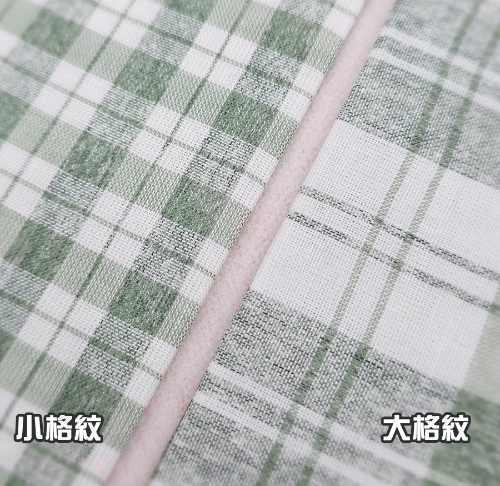 格紋二重紗 純棉色紗