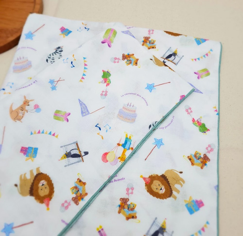 MIT多用途四層紗包巾 純棉浴巾