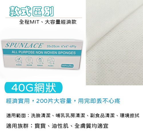 【20X20CM】美容紗布-40G/50G