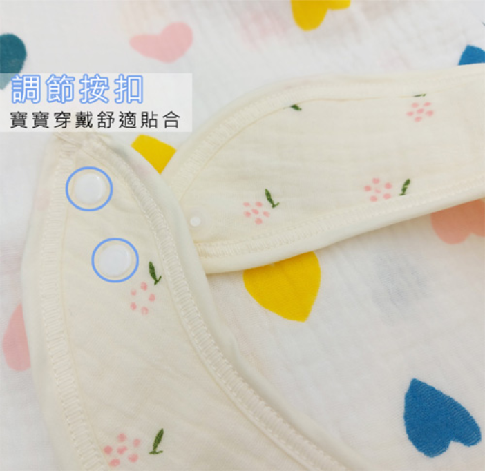 八層紗純棉皺布圍兜